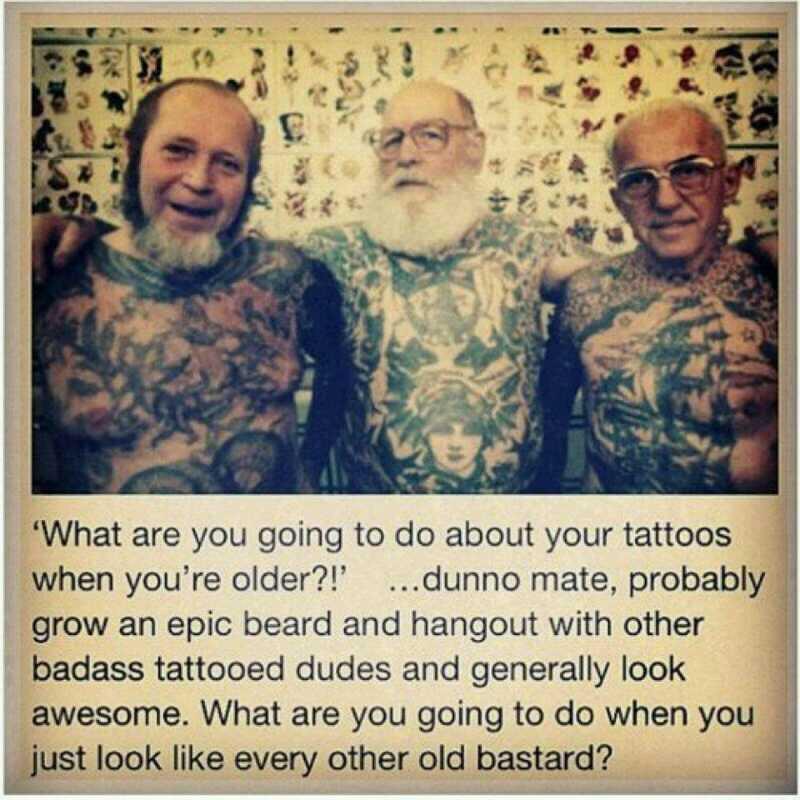 BestTattooDaily's tweet photo. Hahahah love this photo 👴💉 http://t.co/0tzPjp4FWG