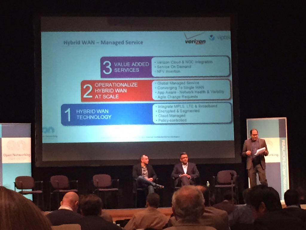 jmwinebrenner's tweet photo. Big news @Verizon and @Viptela partner to provide #hybridWAN service to enterprise customers @ONUG_ #ONUGSpring15 http://t.co/d8Y1sbOE8L