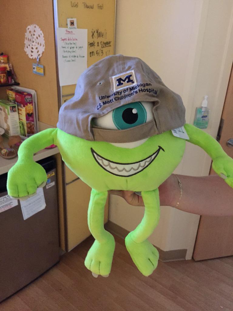 mifromtheheart's tweet photo. Mike Wazowski reppin' his MFTH hat on Thursdays! http://t.co/Si7X2C6ISM