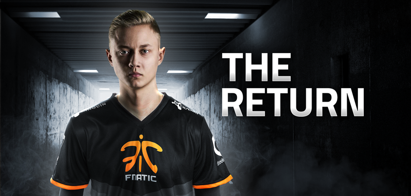FNATIC's tweet image. Today we are excited to announce #TheReturn of @RekklesLoL! 

READ MORE: fna.tc/TheReturn