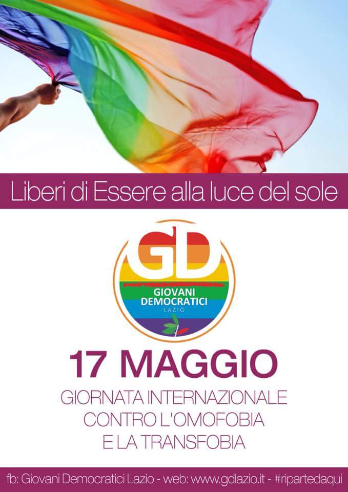 GDLazio's tweet photo. Al via la campagna #17maggio #omofobiastop #transfobiastop @gdnazionale @agenparl_lazio @Agenzia_Ansa @romapolitica http://t.co/ld3RyBGH09
