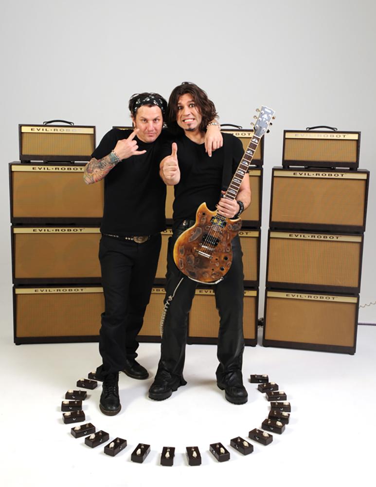 FrettedAmerican's tweet image. #tbt with @TheRealPhilX and @DustinJackPhoto during #EvilRobot publicity shoot!