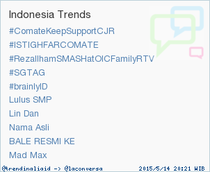 trendinaliaID's tweet photo. Trend Alert: #brainlyID. More trends at http://t.co/OMCuQPRWwL #trndnl http://t.co/8a0hKFiqHP