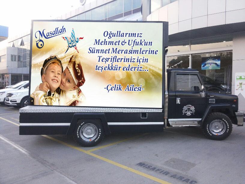 mersolak3's tweet photo. Artık en mutlu günlerinizide mobilwall araclarda. #mutluluk #düğün  #sünnet #mobilwall  #aşk #mobilwall #reklam http://t.co/M5sNwrAGKE
