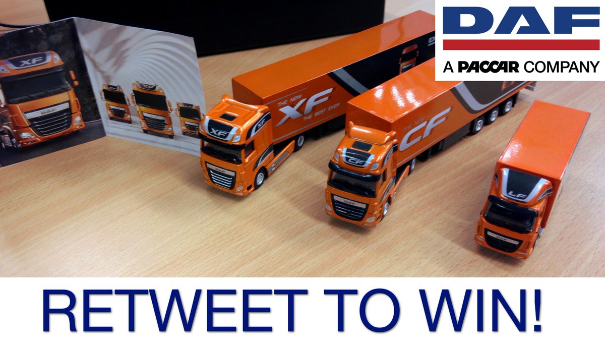 We've got a boxset of 1:87 scale #DAF models to #giveaway #RT for your chance to #WIN