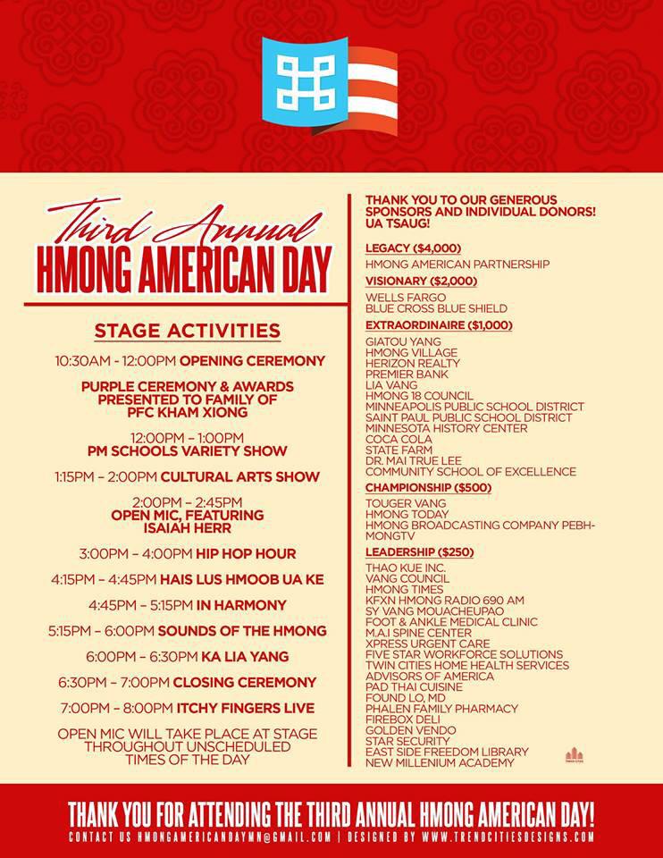 abrendmoen's tweet photo. Today is Hmong-American Day! Hopefully the rain lets up so we can celebrate at Harriet Island. http://t.co/UUhj8QuvFu