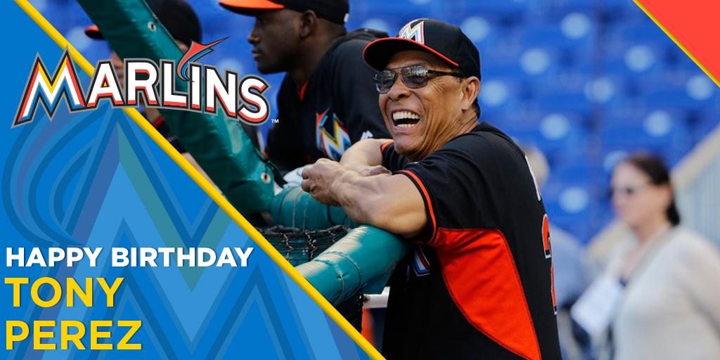  Happy Birthday to Hall of Famer, former manager and Front Office Executive, Tony Perez! 