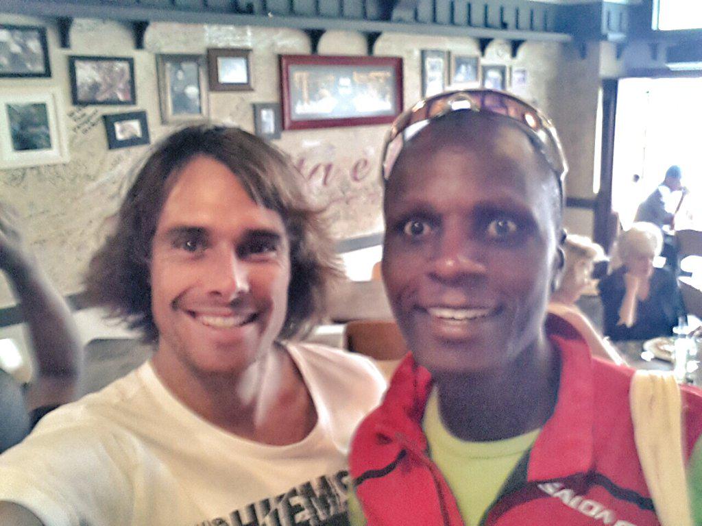 GoTrail's tweet photo. Thanks for the catch up @SimonMtuy always a pleasure. Good luck with @VT100MiRace in July http://t.co/zNJVUDuyWP