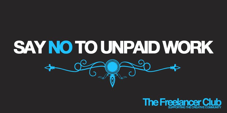 freelancerclub's tweet photo. #NOFREEWORK  Unpaid work is forcing thousands of freelancers out of business each year http://t.co/yBjie8dx6t http://t.co/gETcT9nBZ5
