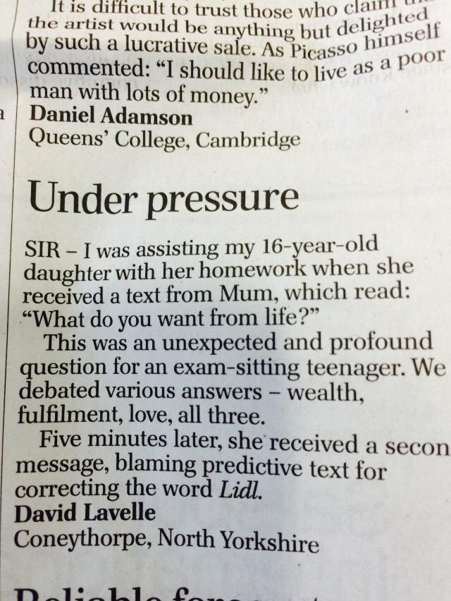 sarahjebner's tweet image. Absolutely love this brilliant letter in today's @Telegraph