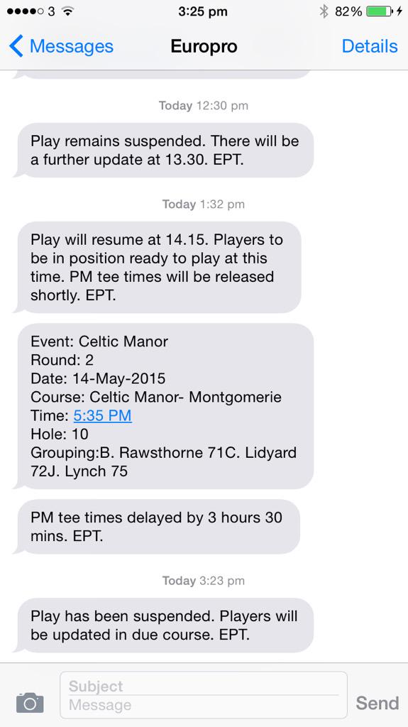 Rawsthorne_Golf's tweet image. I may be able to get my 2nd round started today if the rain eases off!!! #delaydelaydelay