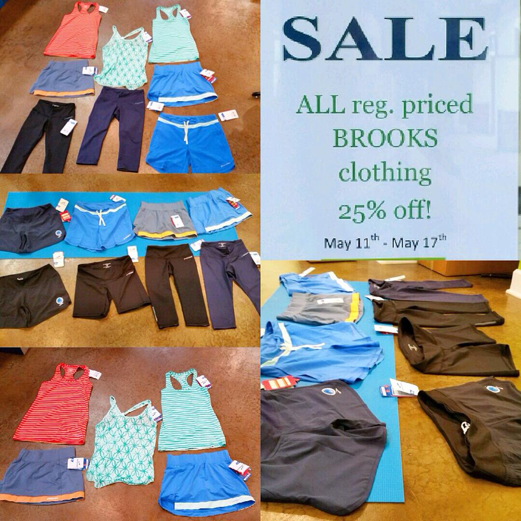 JackJaneSport's tweet photo. All reg. priced #Brooks clothing is 25% off, today through Sunday! #brooksfitness #sale #shoplocal #jackandjanesport http://t.co/Kbe7bNVoeY