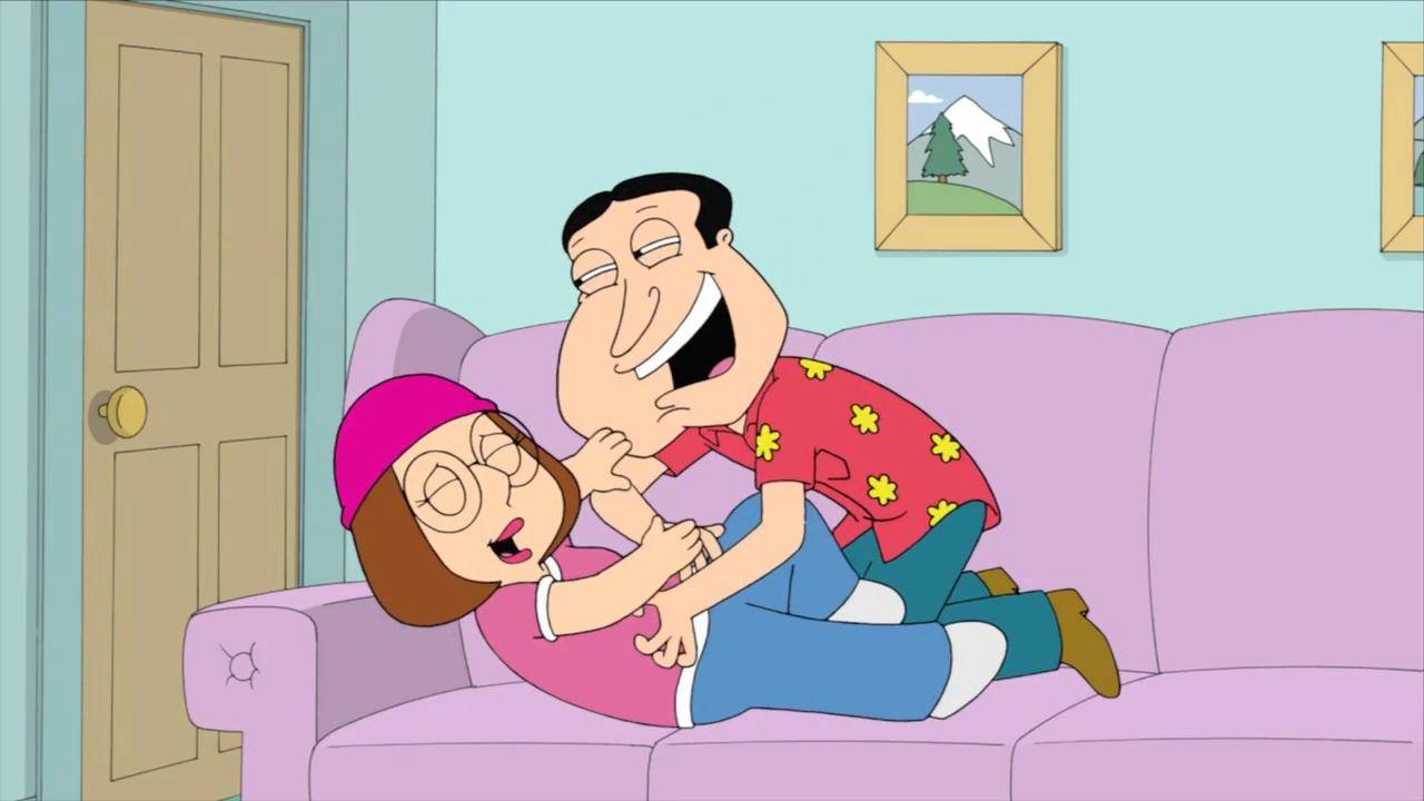 “That time Meg and Quagmire dated. #tbt #FamilyGuy” .