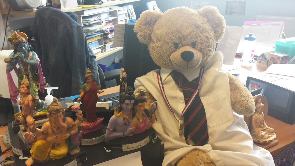 LochendHigh's tweet image. #NumeracyBear made an appearance in RME as well! #numeracyacrosslearning