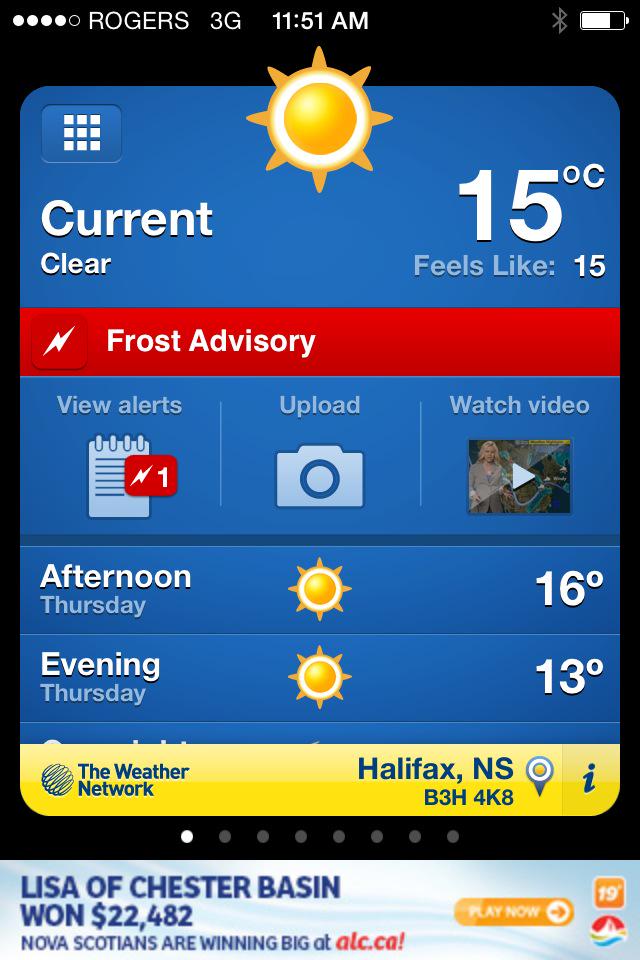 NateTWN's tweet image. Feels like 15..but..there's also a frost advisory. #WhatTheDeuce #Halifax