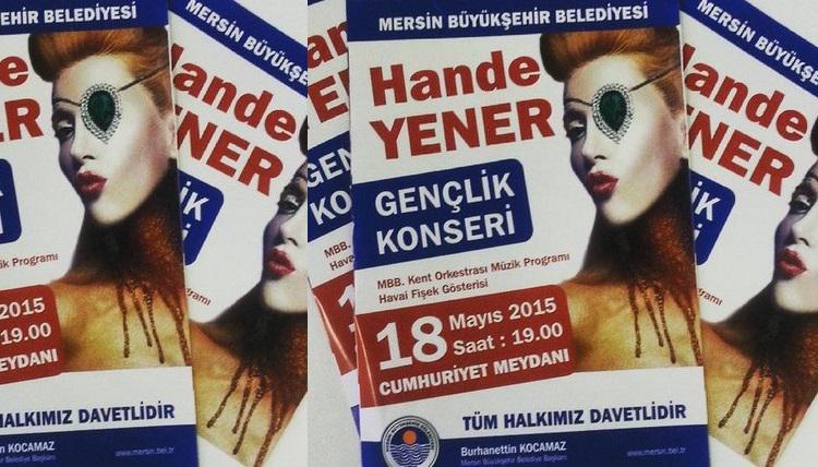 Hande Yener 18 Mayıs Pazartesi Mersin Cumhuriyet Meydanı'nda
mersin.party/wv