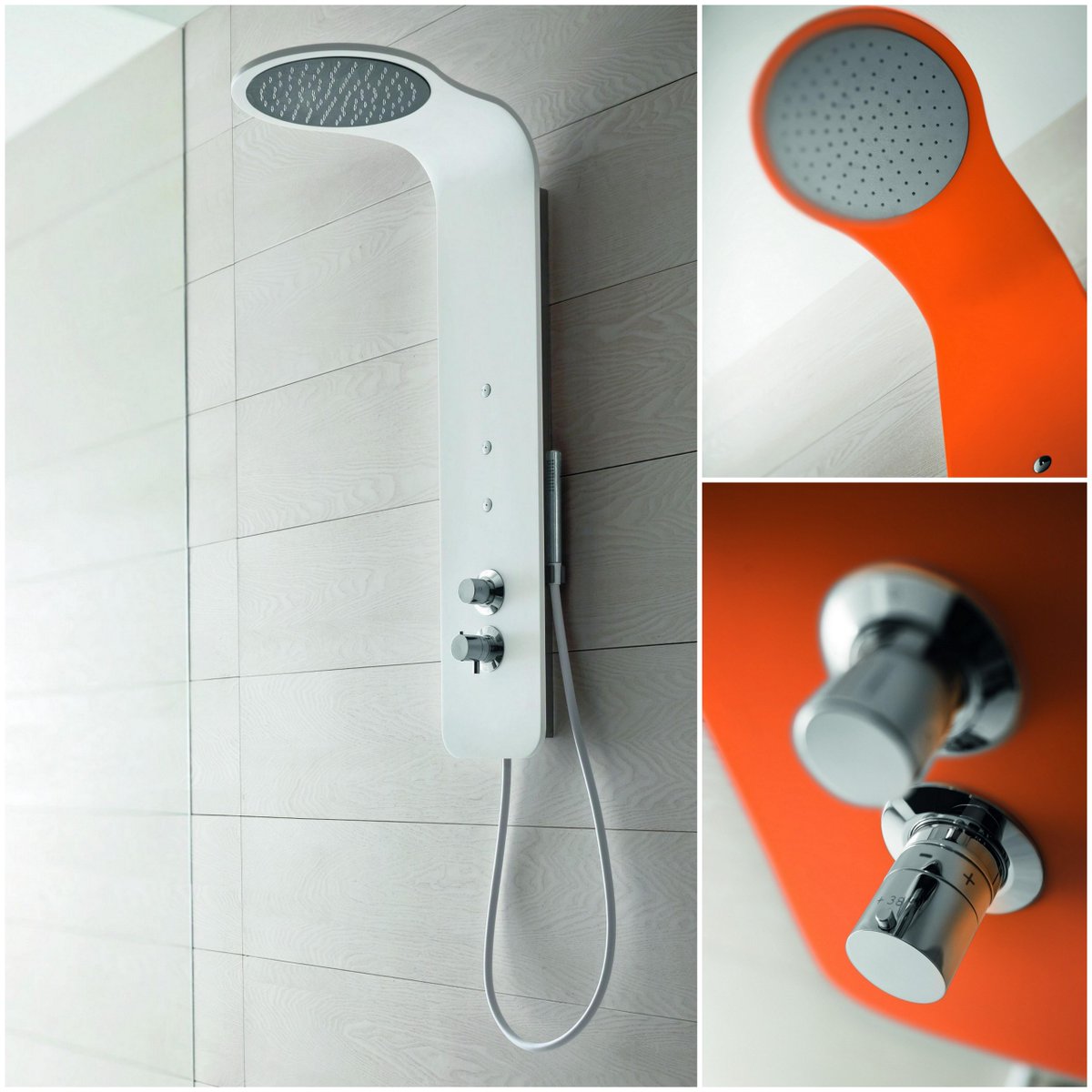 archiproducts's tweet image. Macò by Geda: Multifunction external shower column with Betacryl panel, bit.ly/1Hfb29J