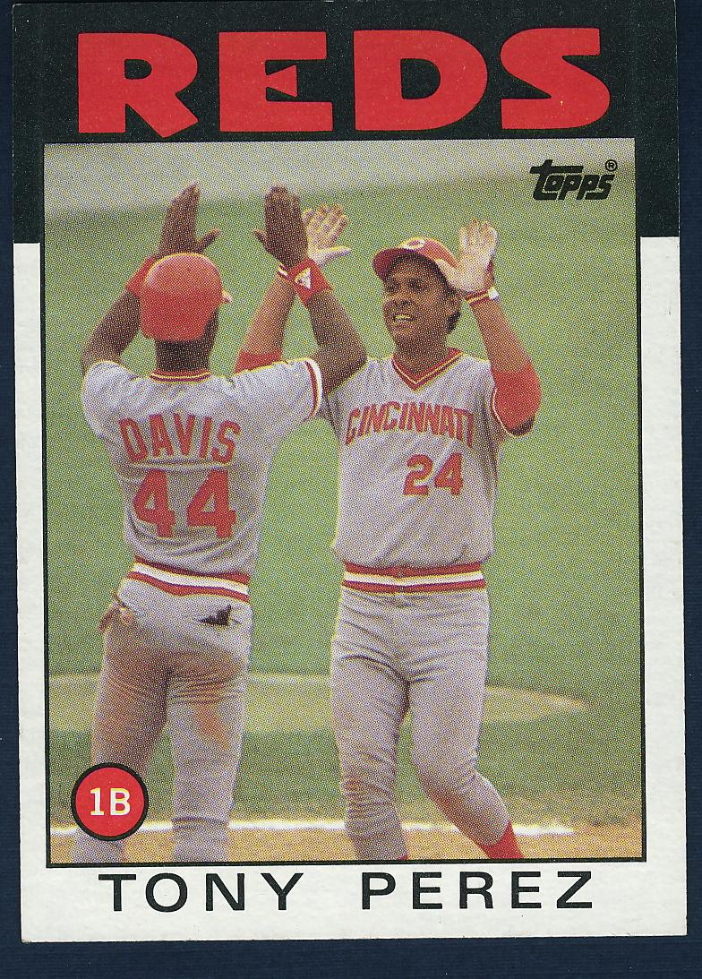 Happy Birthday Tony Perez! Your \86 Topps Card was one of our favorites. Action shots > awkward poses. 