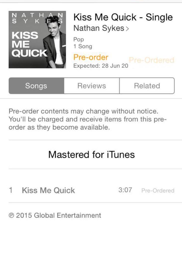 NathanSykesPic's tweet photo. 🔊Come on, show your love and support🙌🏻 .. this is the time go and pre-order the single #KMQSingle #KissMeQuick http://t.co/HkBQzWGovK