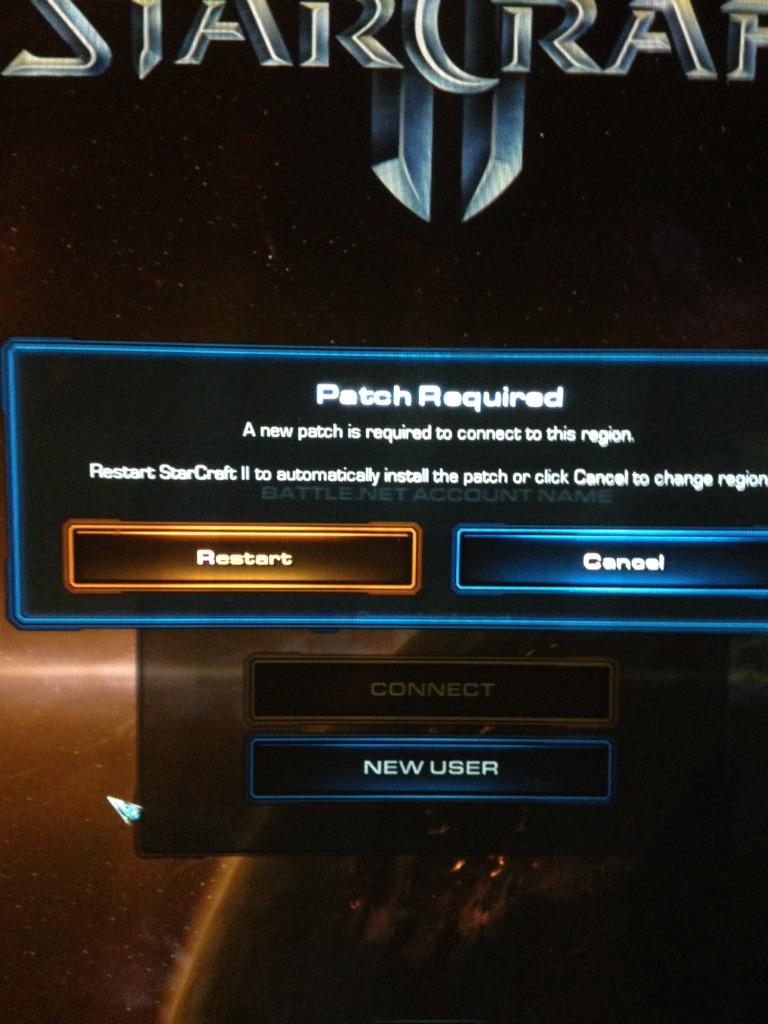 JavaJunkieLC's tweet photo. @BlizzardCS hey guys, what do I do about this? When I hit restart I just quits sc2 http://t.co/voD9TCGea8