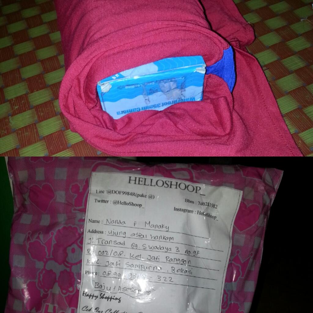 HelloShoop_'s tweet image. @ManakyShop  ini pkt kmu,yg aku udah lengkap smua blm sis?respon dong..ko di bbm mlh kmu gbwa hape-,