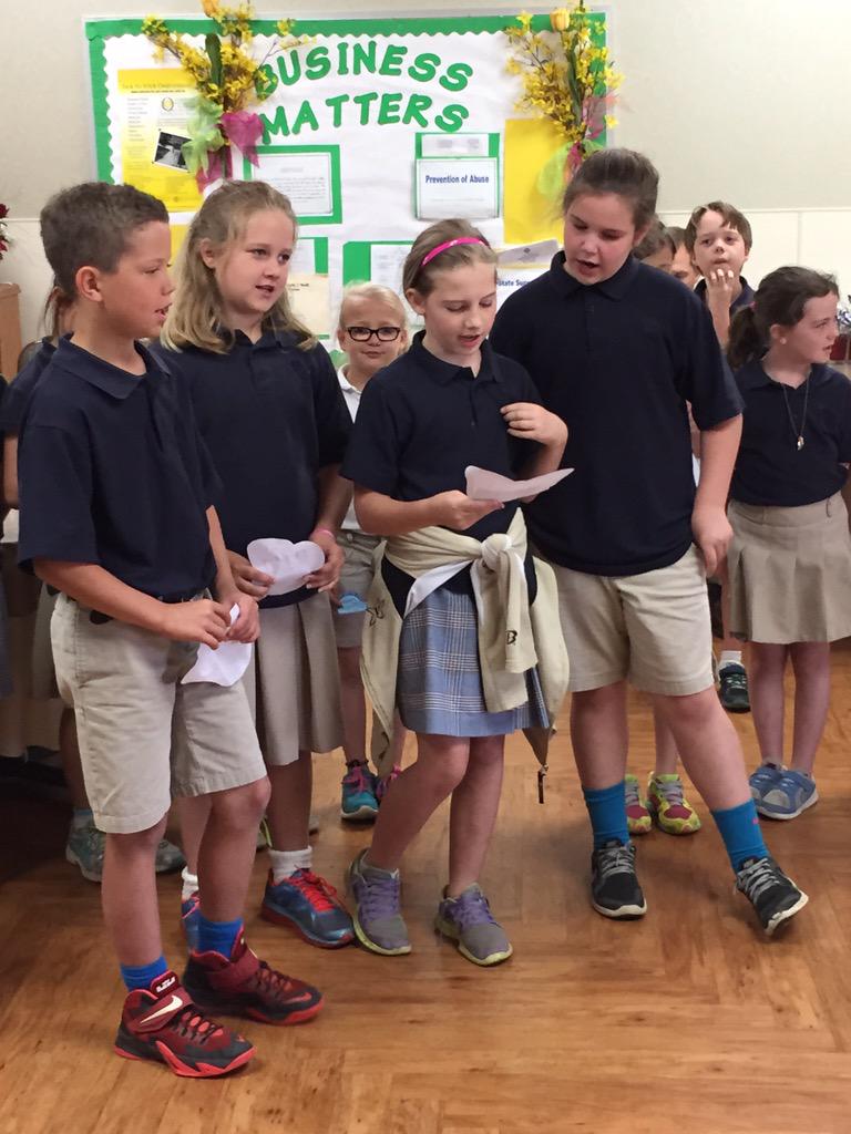 NCSelementary's tweet photo. 3rd graders share songs and scripture with nursing home residents. http://t.co/hpKPgYr06O