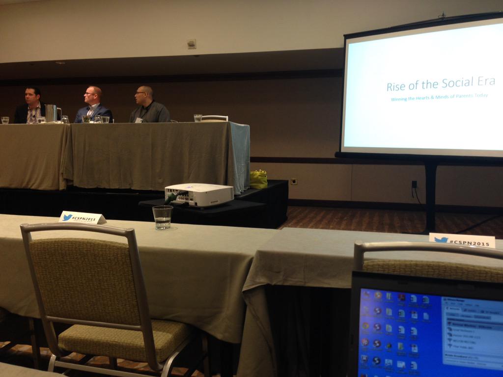 PaulCurleyBC's tweet photo. #CSPN2015 "Rise of the Social Era" panel led by @emmajsmommie http://t.co/DYHkIu6KTp