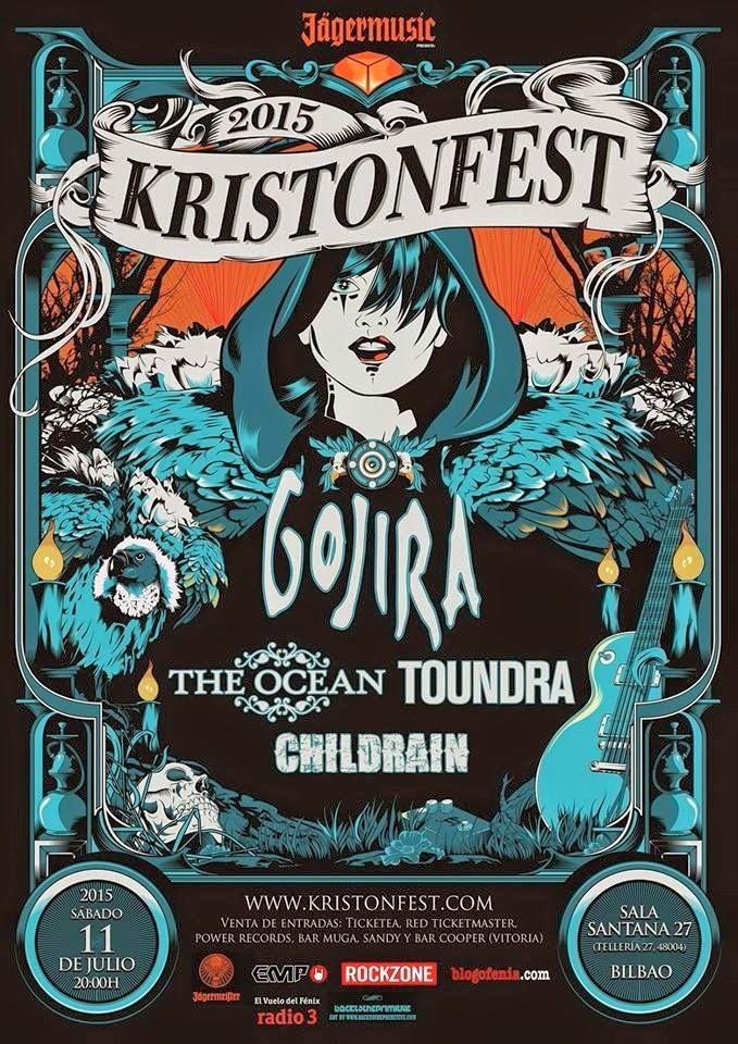 ¡GOJIRA, THE OCEAN, TOUNDRA y CHILDRAIN al #KRISTONFEST! Entradas -&gt; ift.tt/1OIQT2C