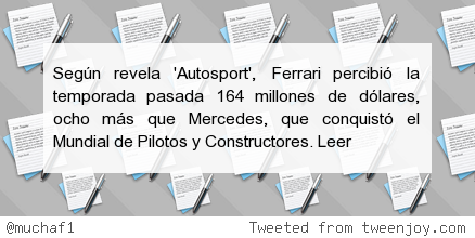 muchaF1's tweet image. #F1 Ferrari siempre gana j.mp/1A2DEmM