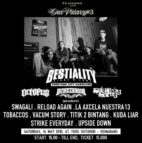 Next issue ourvictory#3 saturday 16 may at tbrs outdoor seyaaah.