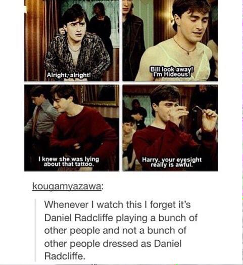 PotterWorldUK's tweet photo. Daniel Radcliffe is brilliant. http://t.co/RJE4hERux9
