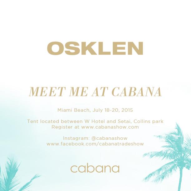 osklenUSA's tweet photo. Save the date and visit us at @cabanashow that will take place in july! Find out more: http://t.co/W1uvMv4Ylw. http://t.co/CJPoE9T2cf
