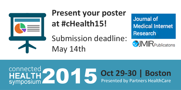 connectedhealth's tweet photo. Deadline is today! Present your poster at #cHealth15 &amp; attend for free: http://t.co/zjhyREQbI1 @JMedInternetRes http://t.co/ZKKuZVfQWS