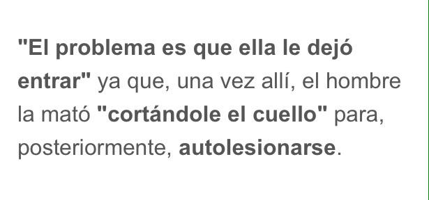 larahache's tweet photo. El problema es una sociedad machista, una educación patriarcal, una justicia ineficaz. No que "abriera esa puerta" http://t.co/eoBqm5IJVD