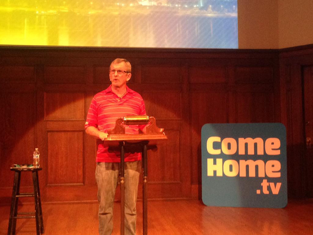 GraceAlberta's tweet photo. It's helpful for us to have a record of man's fallen mindsets of God - Mike Miller. @ComeHomeTV @tfhchurch #GraceWins http://t.co/vk5fXDBJyA