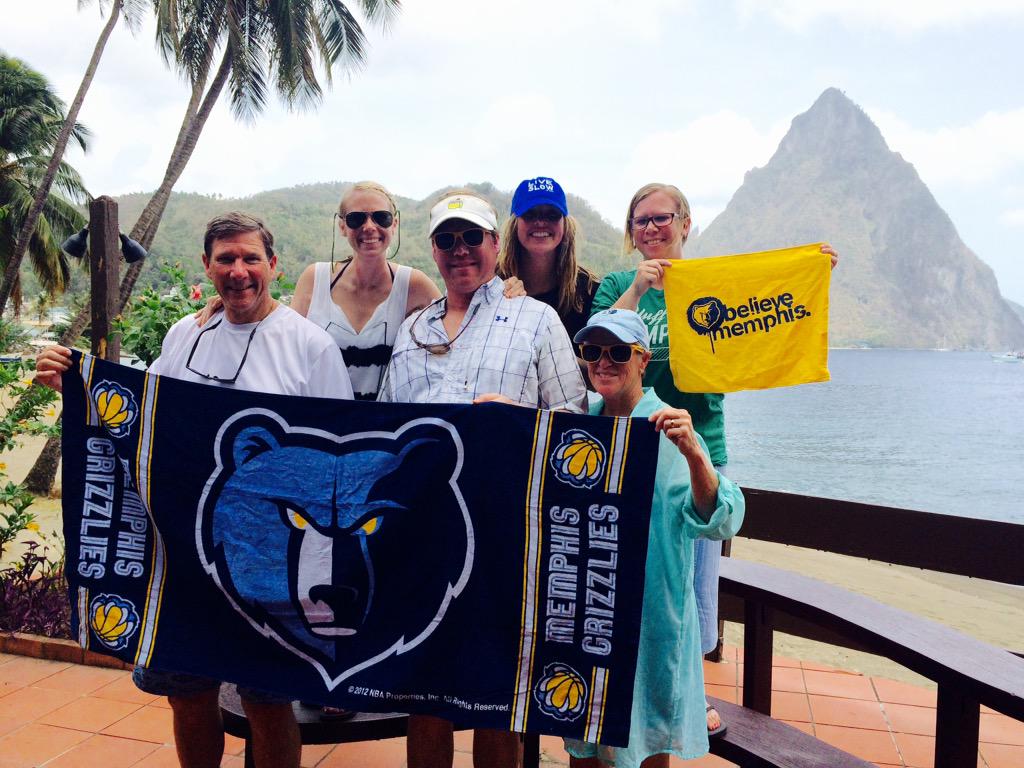 csp1981's tweet photo. @csp1981: Repping the Grizz in St. Lucia #go grizz #BelieveMemphis #MemphisGrizzlies @memgrizz http://t.co/NSUtCXC7gq