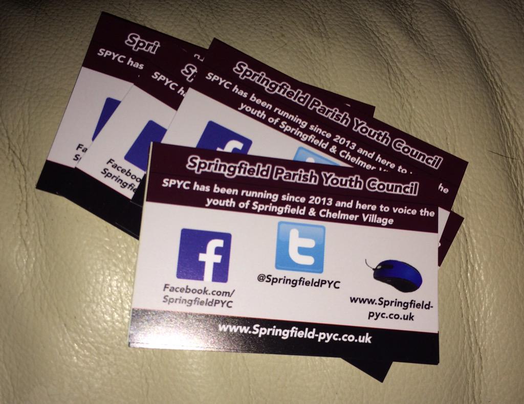 SpringfieldPYC's tweet image. Grab one of our cards at the Parish Council annual assembly Monday! Chelmer Village Hall #Chelmsford