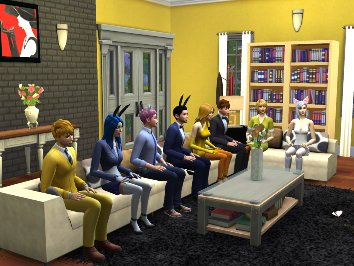 CielGames's tweet photo. Una tarde con la familia :D #LosSims4 #FiveNightsAtFreddys http://t.co/Perwylqz1G