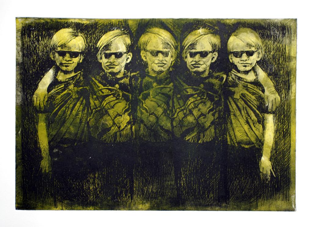 bearprintstudio's tweet image. Two new etchings on clones,just entered for the NEO Art Prize,check it out ,