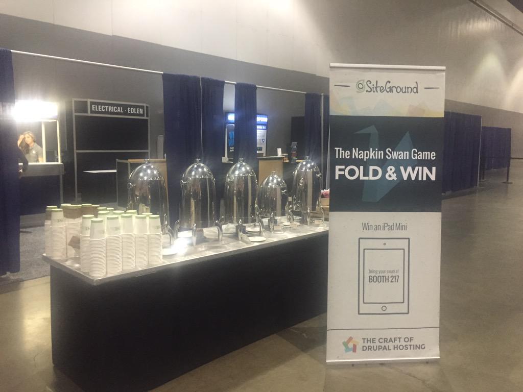 aaahjoom's tweet image. SiteGround: Strong need for a coffee this morning? We got you covered - coffeee break is sponsored by us! #DrupalC…