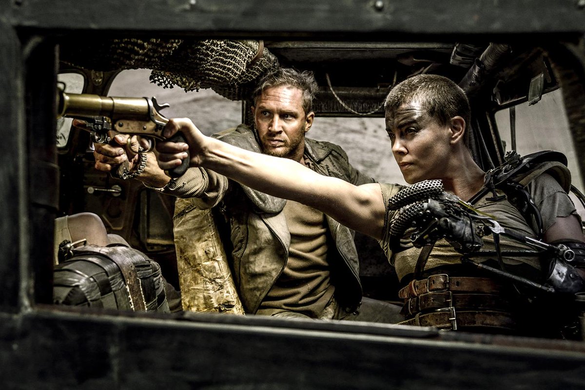 VanityFair's tweet photo. For a movie set in a post-apocalyptic desert hellscape, MadMax: FuryRoad is awfully refreshing http://t.co/LuT29Y8d2B http://t.co/1xYwEMhVRT
