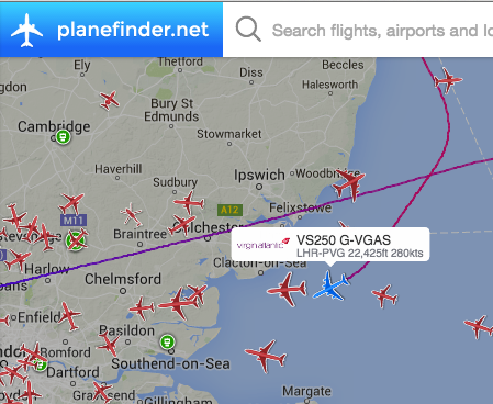 airlivenet's tweet photo. ALERT Virgin Atlantic #VS250 to Shanghai is returning to Heathrow due to technical problem: http://t.co/mzKkQjjfiX http://t.co/mvCfScA8Lv