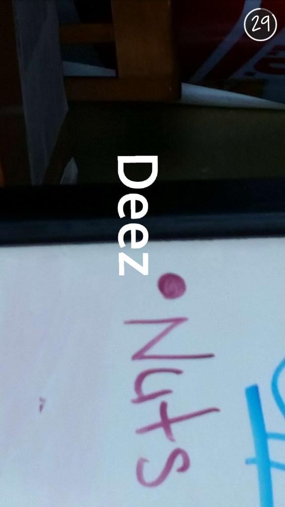 Ashlynhml's tweet photo. @WillWinter3 #deeznuts http://t.co/V82l2rOjsV