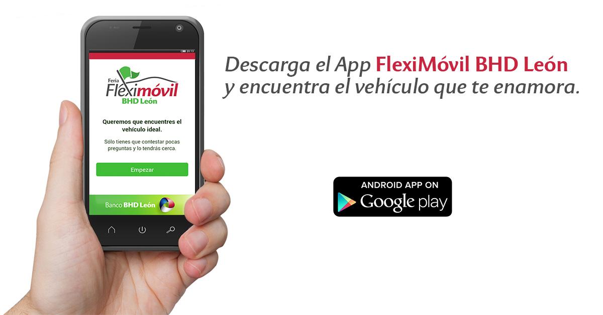 BancoBHD's tweet photo. Descarga el App #FlexiMovil #BHDLeon para #Android y encuentra el vehículo que te enamora https://t.co/VwpT9apYKN http://t.co/ZKg9shcLYr