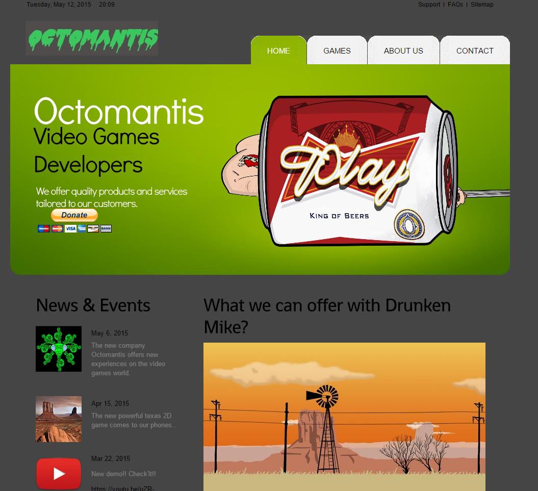 OctomantisGames's tweet image. We are updating the web ! check it out! octomantis.comlu.com