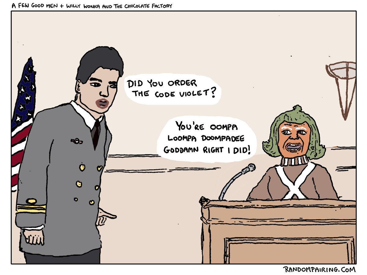 RPairing's tweet image. A Few Good Men + Willy Wonka = This @TomCruise