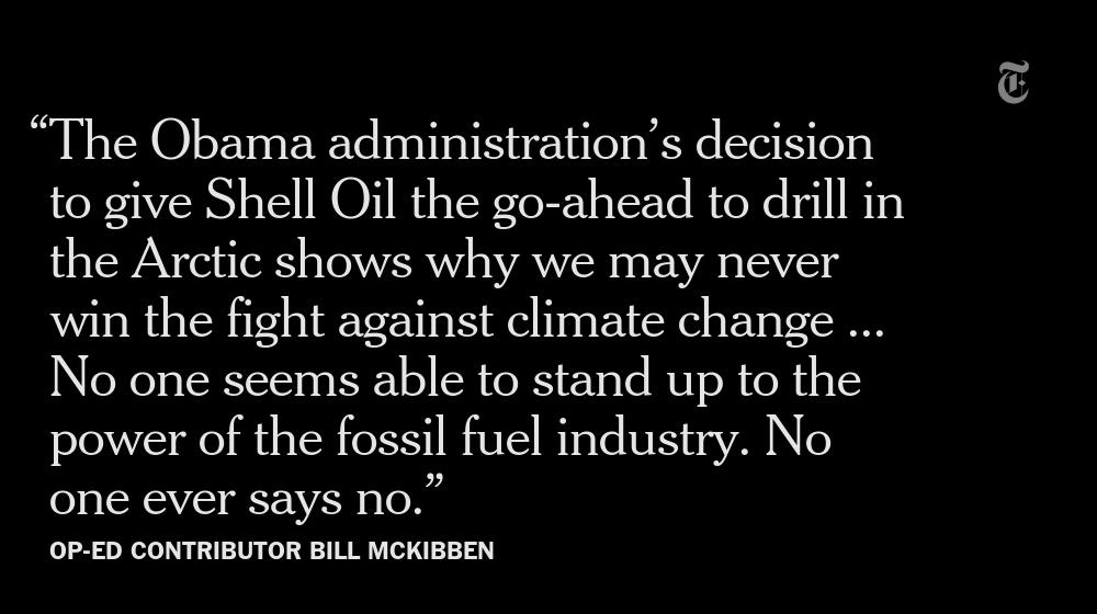 nytimes's tweet photo. Obama’s catastrophic climate-change denial http://t.co/2Z3IigZeRt via @nytopinion http://t.co/c0AWtsYDHH