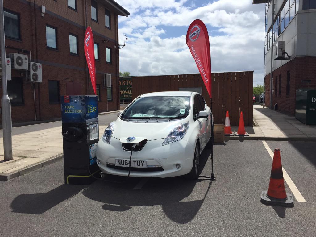 Brilliant day at Redcar and Cleveland council with the #nissanleaf 🚙 #Redcar #nissanleaf #evanshalshaw