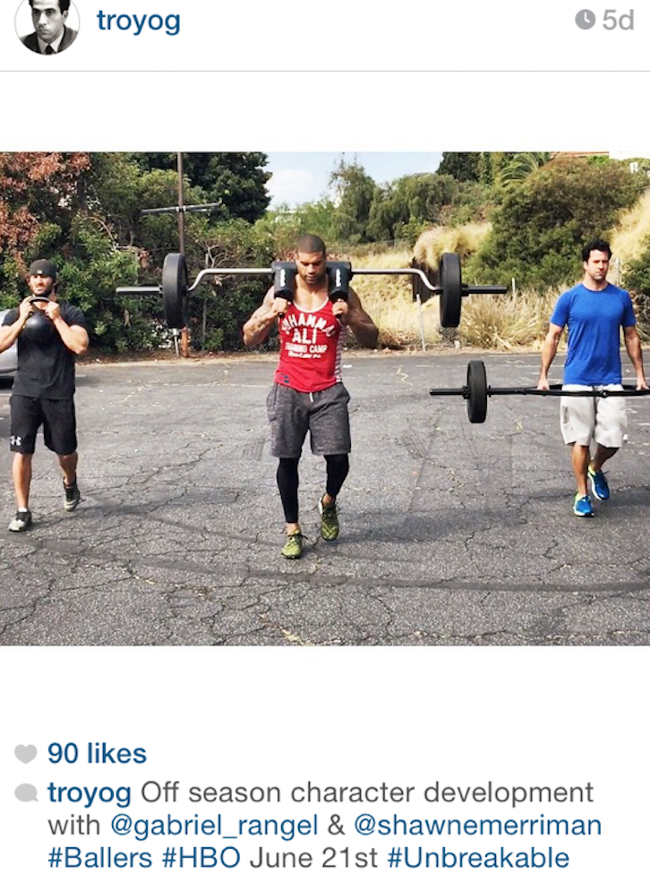 bretslater's tweet photo. @shawnemerriman Need you to sign a release for the vid w Troy Garrity Hit me asap so we can use it on Ballers Thx! http://t.co/0AYWao1mBt